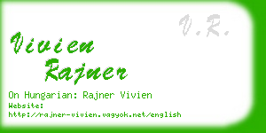 vivien rajner business card